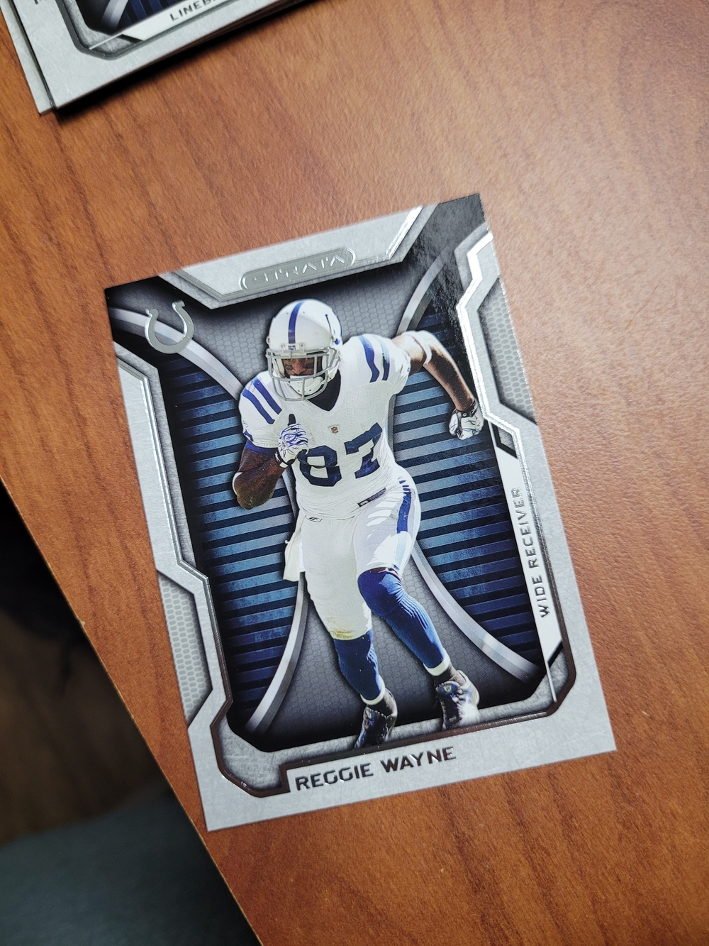Topps Football Trading Card - White and Blue